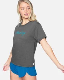 Billie Script Perfect Girlfriend Crew -Clothing Coastal 3hcz8582 thunder grey 3