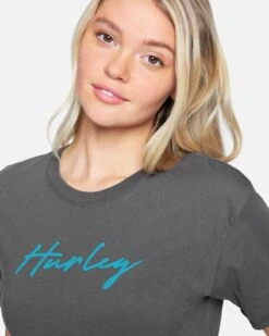 Billie Script Perfect Girlfriend Crew -Clothing Coastal 3hcz8582 thunder grey 5