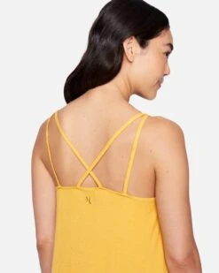 Claire Rib Tank Dress -Clothing Coastal 3hkd0536 honey gold 5