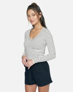 SOPHIE FITTED TEE 7 SOPHIE FITTED TEE -Clothing Coastal 3hkl0611 feeder stripe 3