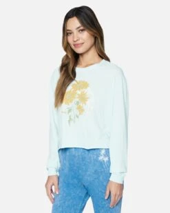 Paige Washed Cropped Boyfriend Long Sleeve Tee -Clothing Coastal 3hl04700775 airbl 3