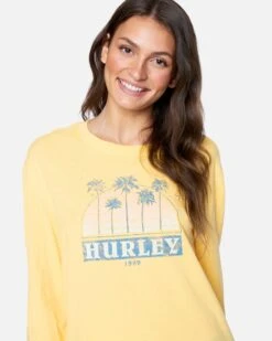 Mackenna Boyfriend Long Sleeve Tee -Clothing Coastal 3hl1640073 cornsilk 5