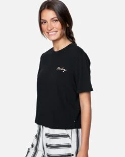 Kayah Washed Cropped Tee 8 Kayah Washed Cropped Tee -Clothing Coastal 3hs1570072 black 3