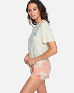 Waves For Days Washed Cropped Tee -Clothing Coastal 3hs1570247 seedpearl 3