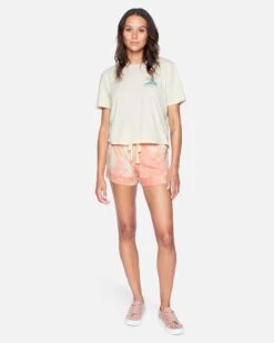 Waves For Days Washed Cropped Tee -Clothing Coastal 3hs1570247 seedpearl 4