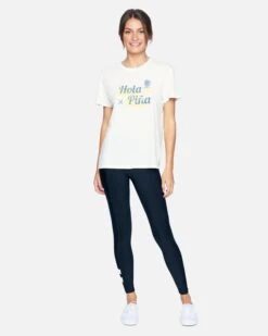 Hola Pina Washed Relaxed Girlfriend Tee -Clothing Coastal 3hs15901200 tofu 4