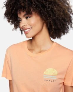 Hanalie Relaxed Girlfriend Short Sleeve T-Shirt -Clothing Coastal 3hs1590492 coral reef 4