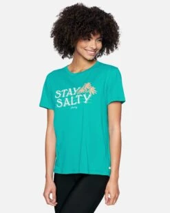 Salty Daze Relaxed Girlfriend Short Sleeve T-Shirt 7 Salty Daze Relaxed Girlfriend Short Sleeve T-Shirt -Clothing Coastal 3hs1590552 columbia 3