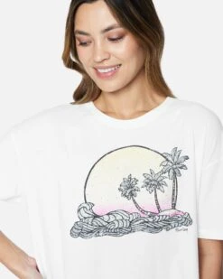 Choppy Oversized Tee -Clothing Coastal 3hs6710781 marsh 4