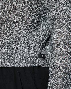 Twisted Open Knit Sweater -Clothing Coastal 3hsj0396 caviar marshmallow 4