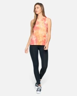 Scripty Tie Dye Muscle Tank -Clothing Coastal 3ht1560250 melon tie dye 4