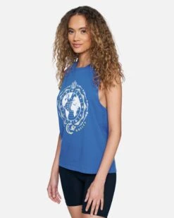 Global Washed Muscle Tank -Clothing Coastal 3ht1560540 dazzling blue 3