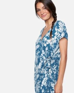 Wrap Dress -Clothing Coastal 3hwd0109 stellar leafs 3