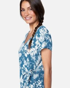 Wrap Dress -Clothing Coastal 3hwd0109 stellar leafs 5