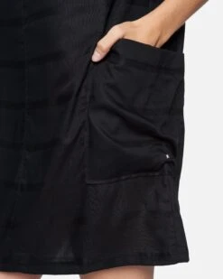 Boxy T-Shirt Dress -Clothing Coastal 3hwd0188 black textured stripe 5