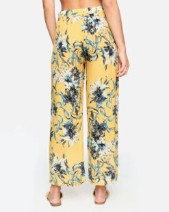 Solana Wide Leg Pant -Clothing Coastal 3hwkp0090 cornsilk lily 4