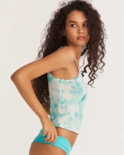 LoveShackFancy X Hurley - Easy Ridin Tank -Clothing Coastal 3hwkt0719 blue dreamy tie dye 4