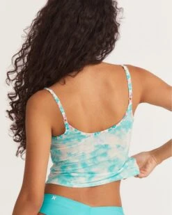 LoveShackFancy X Hurley - Easy Ridin Tank -Clothing Coastal 3hwkt0719 blue dreamy tie dye 5