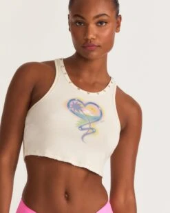 LoveShackFancy X Hurley - Whitewater Rib Tank 10 LoveShackFancy X Hurley - Whitewater Rib Tank -Clothing Coastal 3hwkt0720 bone 3