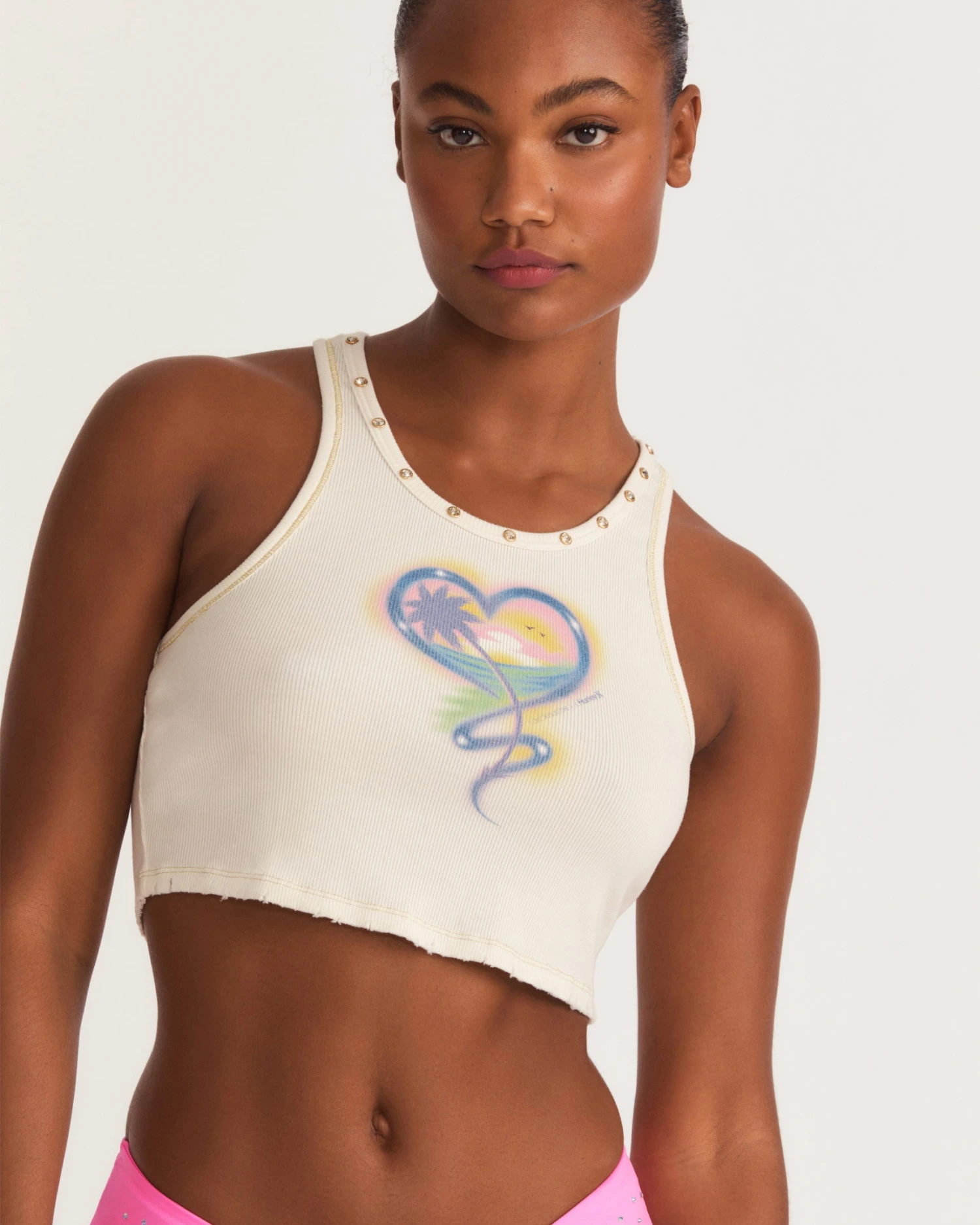 LoveShackFancy X Hurley - Whitewater Rib Tank 3 LoveShackFancy X Hurley - Whitewater Rib Tank - Image 3