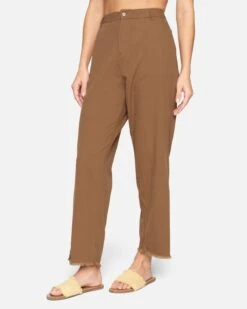 TWILL STRAIGHT LEG PANT -Clothing Coastal 3hwp0637 mocha bisque 3