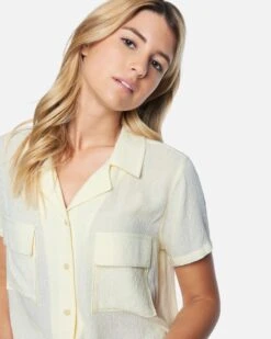 Flap Pocket Button Down 10 Flap Pocket Button Down -Clothing Coastal 3hws0237 seedpearl 5 v2