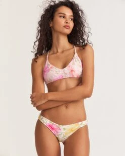 LoveShackFancy X Hurley - Hibiscus Reversible Moderate Bikini Bottom