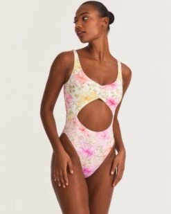 LoveShackFancy X Hurley - Hibiscus Cheeky One Piece
