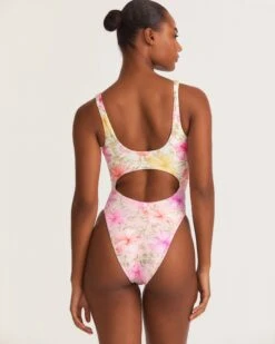 LoveShackFancy X Hurley - Hibiscus Cheeky One Piece -Clothing Coastal HLSFO100 HIBISCUS 7