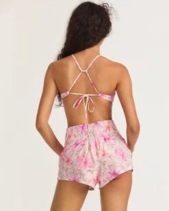 LoveShackFancy X Hurley - Hibiscus High Waist Aquas Boardshorts 2.5" -Clothing Coastal HLSFS100 HIBISCUS 3