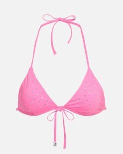 LoveShackFancy X Hurley - Rhinestone Fixed Tri Bikini Top 14 LoveShackFancy X Hurley - Rhinestone Fixed Tri Bikini Top -Clothing Coastal HLSFT106 COTTON CANDY 1