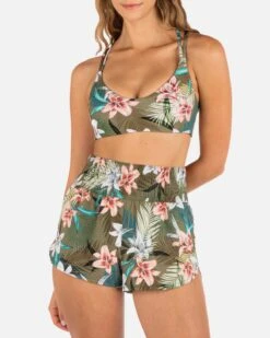 VINTAGE PALM HIGH WAIST BOARDSHORT 2.5"