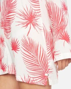 Hana Hooded Coverup -Clothing Coastal ct1220 white red orbit palm 4 vv3