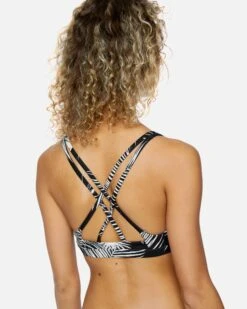 Max Floreetah Scoop Surf Top -Clothing Coastal ct2583 black palm 3 vv3