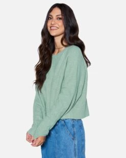 ESSENTIAL HAYLEY SWEATER 7 ESSENTIAL HAYLEY SWEATER -Clothing Coastal dz23f207 iceberg green 3 0c641a2e 3b87 4709 8e1f e20162957097