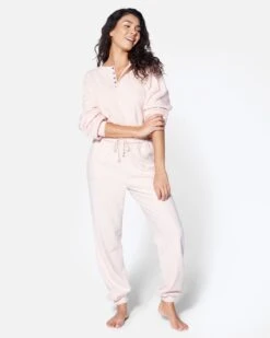 ESSENTIAL ALL TIME FAVORITE HENLEY LONG SLEEVE TOP -Clothing Coastal dz23g531 dusty pink 3 97279474 d264 4512 ae6e 19e0d636f7a4