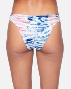 Zebra Color Wash Reversible Cheeky Bikini Bottom -Clothing Coastal hb1088 multi zebra 3
