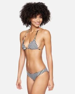 Flora Reversible Moderate Bikini Bottom 10 Flora Reversible Moderate Bikini Bottom -Clothing Coastal hb1128104 flora black stripe 5