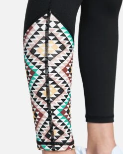 Hurley X Black Girls Surf Max Mosaic Geo Surf Legging -Clothing Coastal hb1158003 black multi 4