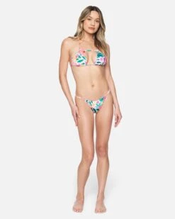Floral Pop Cheeky Slider Bikini Bottom -Clothing Coastal hb1165 floral pop multi 4
