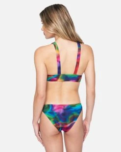 Nebula Moderate Bikini Bottom -Clothing Coastal hb1178 nebula red multi 3