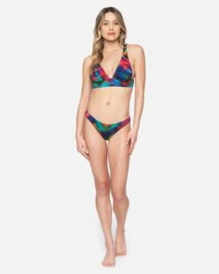 Nebula Moderate Bikini Bottom -Clothing Coastal hb1178 nebula red multi 4