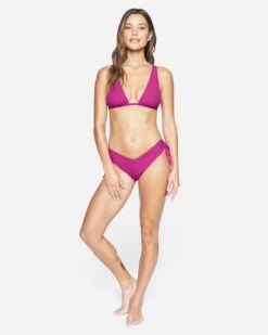 BABY RIB CHEEKY FRENCH V FRONT BOTTOM 8 BABY RIB CHEEKY FRENCH V FRONT BOTTOM -Clothing Coastal hb1208 sangria 4