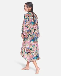 Palm Paradise Kimono 7 Palm Paradise Kimono -Clothing Coastal hc0002 black multi 3