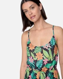 Bloom Wash Romper -Clothing Coastal hc0183 black 4