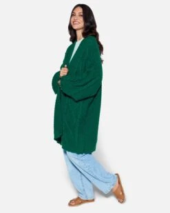 ESSENTIAL OLIVIA OVERSIZED CARDIGAN -Clothing Coastal hf23g186 forest green 3 914957a3 7f82 4162 a44f 5618936dabf2