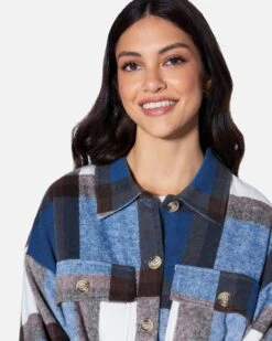 ESSENTIAL PLAID JACKET 8 ESSENTIAL PLAID JACKET -Clothing Coastal hf24c866 blue 4 9f8e4a11 da6e 43e2 a2f2 c948a0ad452e