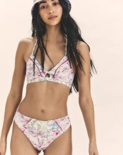 LSF X Hurley - Hawaiian Hibiscus Reversible Cheeky High Waist Bottom 7 LSF X Hurley - Hawaiian Hibiscus Reversible Cheeky High Waist Bottom -Clothing Coastal hlsfb014 floral mix 3