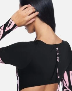 Max Mystic Leaves Long Sleeve Bodysuit -Clothing Coastal ho1046 wisteria leaves 7