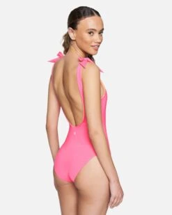 Solid Reversible Moderate One Piece -Clothing Coastal ho1063640 pink guava 3
